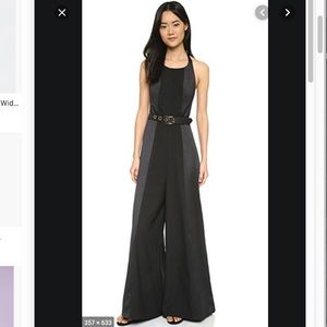 Cynthia Rowley Black Wide Leg Halter Jumpsuit sz 0